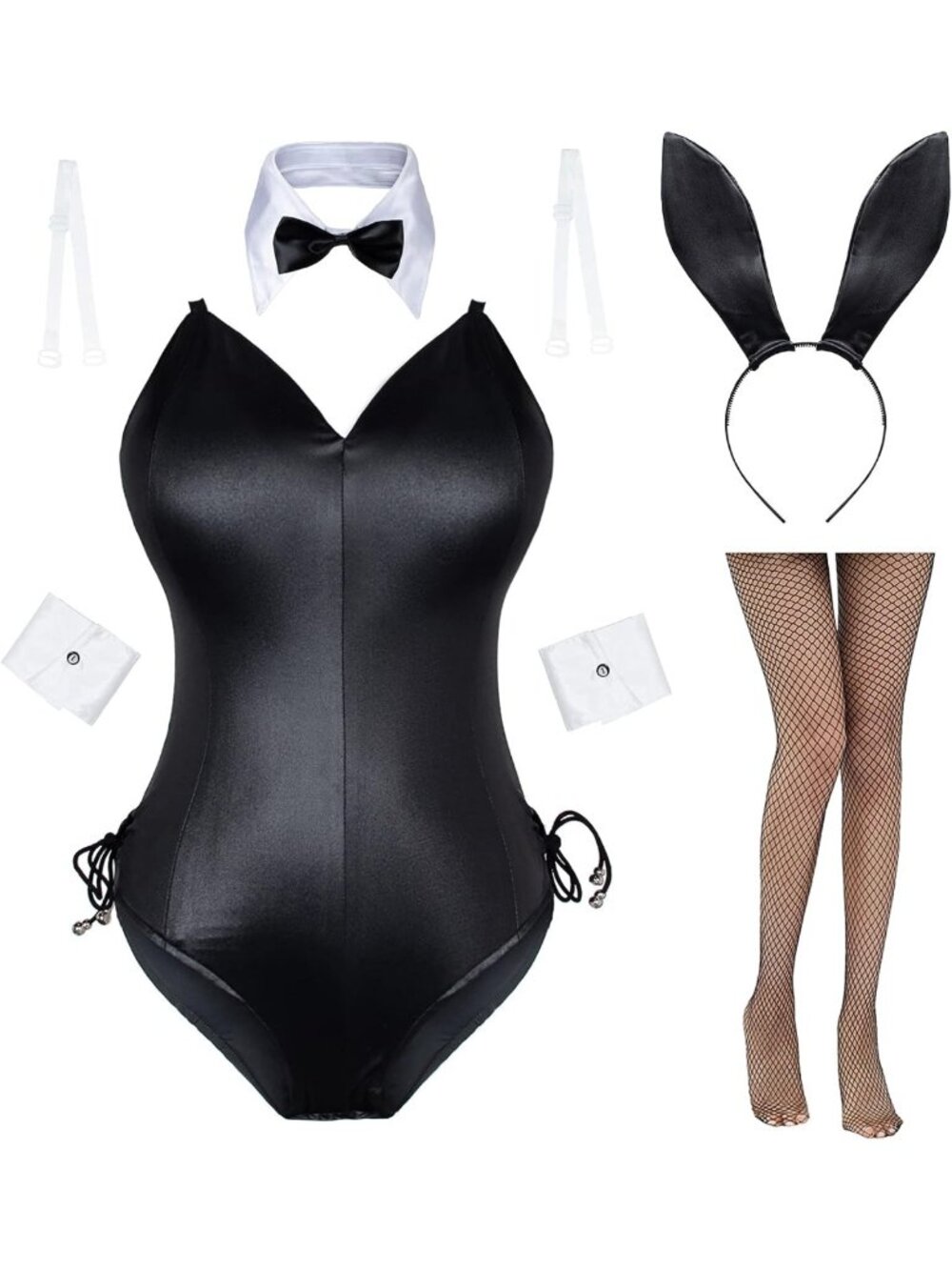 Cute Bunny Costume for Women | Anime Cosplay Bodysuit & Stockings Set